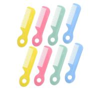 TOYANDONA 8pcs Hair Comb with Round Tip Bristles for Newborns and Gentle Scalp Care Plastic Grooming Brushes for Boys and Easy Grip Handles for Self-care and Styling