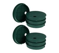 TOYANDONA 8pcs Inch round Utility Valve Box Cover Lid Made of Sturdy Plastic with Antislip Pattern, Corrosion-free and Pressure Resistant for Outdoor Use in City Parks and Gardens