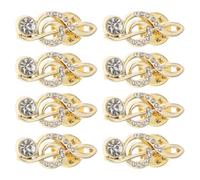 TOYANDONA 8pcs Korean Style Music Note Brooch Pins Rhinestone Treble Clef Collar Lapel Badges for Women Wedding Christmas Costume Accessories