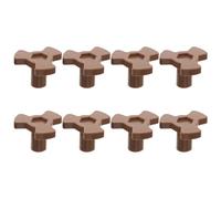 TOYANDONA 8Pcs Microwave Oven Turntable Coupler Shaft Holder Universal Glass Tray Support Replacement Mounting Bracket Compatible Microwave Turntable Roller for Kitchen Appliance Parts