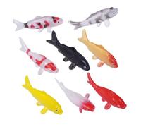 TOYANDONA 8pcs Mini Koi Fish Figurines PVC Soft Fake Carp Statues for Fish Tank Decorations Miniature Garden Dollhouse Decor Lifelike Aquarium Ornaments Versatile DIY Project Supplies