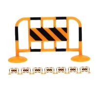 TOYANDONA 8Pcs Mini Traffic Roadblocks Model Fences for Cognitive Development and Understanding for Sand Table and Creative Play