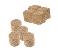 TOYANDONA 8pcs Miniature Hayrick Blocks Farm Scene Decor Compact Lifelike Haystack Models for Dollhouse Mini Garden Backyard Scenery Bright DIY Accessories