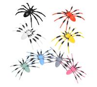 TOYANDONA 8pcs Movable Joint Spider Model Realistic Insect for Halloween Pranks DIY Projects and Party Decorations Flexible Joints for Dynamic Poses and Creative Play