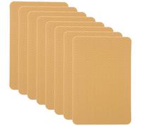 TOYANDONA 8pcs Non Slip Shoe Pads: Silicone Sole Protector for Heels - Cuttable Shoe Gummies/Savers Anti Slip Bottom Protector for High Heels Cowboy Boots 5.8x3.9inch Khaki