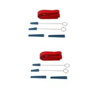 TOYANDONA 8pcs Piano Tuning Fork Set for Musical Tuning Fork Rubber Mutes and Temperament Strips