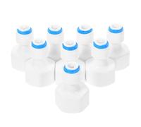 TOYANDONA 8pcs Plastic Quick Connect Water Purifier Adapter with Pressure-Resistant Design, Straight Female Tube Fitting for Home and School Use, Compatible with Ro Water Filter Systems