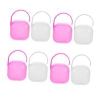 TOYANDONA 8pcs Portable Pacifier Case for Travel Organize Pacifiers Holder for Go Use Keep Clean and Accessible