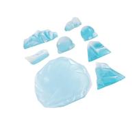 TOYANDONA 8pcs Realistic Model Ice Cube Moulds Ice Blocks for Winter Decor Igloo Toy Mountain Tank Penguin Decorations Home Decor Diy Craft