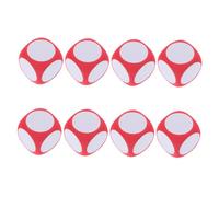 TOYANDONA 8pcs Red Foam Dry Erase Dice Blank Writing Cubes for Classroom Games Math Teaching Tools DIY Projects and Creative Activities Lightweight and Flexible Teaching Aid