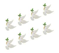 TOYANDONA 8pcs Retro Peace Dove Brooch Pins Set, Vintage Metal Animal Lapel Pins for Women, Hat and Backpack Decoration Accessories for Peace Theme Events
