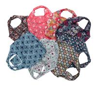 TOYANDONA 8pcs Reusable Flower Printing Grocery Bags with Portable Pouches Foldable Lightweight Shopper Tote for Women Multipurpose Sundries Carrying Handbag for Travel and Shopping