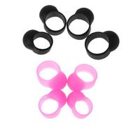 TOYANDONA 8pcs Silicone Drumstick Finger Picks Drum Stick Covers Rubber Finger Sleeves for Hand Pan Drum Handpan Accessories Set