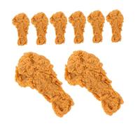 TOYANDONA 8pcs Simulated Chicken Model Fake Fried Chicken Legs Lifelike Meat for Restaurant Display Kitchen Table Decoration Leg Prop