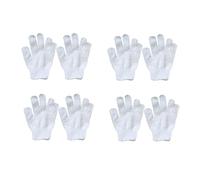 TOYANDONA 8pcs Soft Nylon Exfoliating Bath Gloves for Children Five-Finger Body Scrub Gloves Easy to Put and Take Off Double-Sided Use for Gentle Bathing
