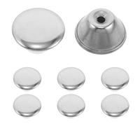 TOYANDONA 8pcs Stainless Steel Top Bead Replacement Knob for Glass Teapot Lid Cover Handle Compatible Teacup Ceramic Pot Accessory Top Cap