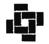 TOYANDONA 8pcs U-shaped Sponge Filters for Pet Water Dispenser, Replacement Cat Water Fountain Filters Compatible with Automatic Drinking Fountains, Sturdy Filtration for Cat and Small Pets