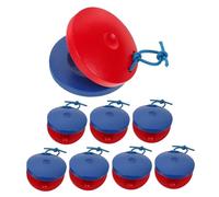 TOYANDONA 8pcs Wooden Castanets for Handheld Percussion Instruments for Music Education Easy to Play Rhythm for Preschool and Family Interactive Play Orff Method Early Learning