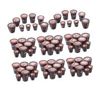 TOYANDONA 90pcs Mini Resin Coffee Cups Set Japanese Aesthetic Dollhouse Latte Art Mugs Tiny Tableware for DIY Micro Landscape Kitchen Accessories Collectors