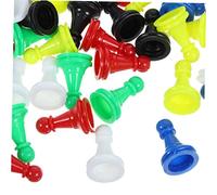 TOYANDONA 96pcs Multicolor Plastic Pawns Board Game Pieces Material Chess Accessories for Educational Logic Development and Tabletop Markers Suitable for Various Board Games Random Color