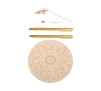TOYANDONA 99.9% Copper Dowsing Rods Kit with Spiritual Pendulum and Mat for Ghost Hunting Includes 2 Adjustable Rods and Board Set