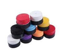 TOYANDONA 9pcs Anti-slip PU Overgrip Tape for Tennis Badminton Squash Rackets Moisture Absorbing Thin Grip Wraps Random Colors for and Comfortable Hold Random Color