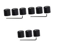 TOYANDONA 9pcs Black Electric Bass Guitar Volume Tone Control Knobs Allen Wrench for Easy Replacement Guitar Bass and Amplifier