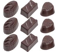 TOYANDONA 9pcs Coffee Colour Decorative Fake Chocolate Models for Boys and Girls Multi-function Play Food Toys Made of Sturdy Pvc with Realistic Appearance for Home Decoration and Miniature