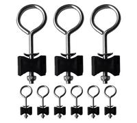 TOYANDONA 9Pcs Round Trampoline Replacement Bolts Screws for Large and Small Trampolines Heavy Duty Metal Frame Hardware Repair Kit with Ground Anchor Stakes