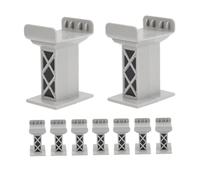 TOYANDONA 9Pcs Train Track Bridge Supports Plastic Risers for Railway Accessories Model Landscape DIY