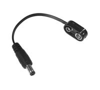 TOYANDONA 9v Guitar Pedal Power Adapter Cable for Effects Pedals and Instruments, Efficient Power Supply with Secure External Positive and Internal Negative Design, Tinned Copper and Rubber