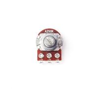 TOYANDONA A250k Guitar Volume Potentiometer Metal Mini Long Knurled Split Shaft Curved Leg Easy to Install Convenient to Use Electric Guitar Accessory for Professional Players