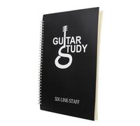 TOYANDONA A4 Portable Guitar Music Notebook Coil Bound Blank Sheet Music Book for Guitar Chords and Teaching Practice for Musicians and Beginners