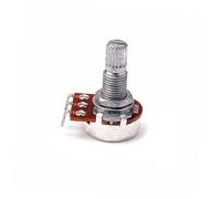 TOYANDONA A500k 500k Linear Guitar Potentiometer Long Bent Chrome Shaft Audio-potentiometers for Guitar Volume and Tone Control Solder Lugs Compatible for Electric