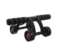 TOYANDONA Abdominal Exercise Roller Wheel Fitness Roller with Anti-skid Handle and Abs Material Weight Bearing to 200kg, Easy to Use for Men for Shop and Gym Workouts