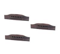 TOYANDONA Acoustic Guitar Bridge Replacement Saddle Through Slotted for Folk Classical Type Elegantly Crafted for Beauty Tone Strings