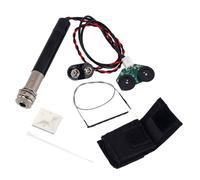 TOYANDONA Acoustic Guitar Pickup Volume Adjustment Preamp Piezo Pickup Endpin Jack Low Profile Design