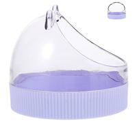 TOYANDONA Acrylic Hamster Bowl Cute Chinchilla Feeding Dish for Pets Household Cage Accessory Smooth Surface Safe for Food Water for Daily Feeding Needs