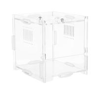 TOYANDONA Acrylic Jumping Spider Enclosure Transparent Mini Tarantula Terrarium Habitat for Small Reptiles Insects and Snails with Clear Visibility Suitable for Spiders Geckos and Lizards