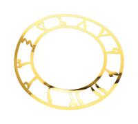 TOYANDONA Acrylic Mirror Wall Clock Face Round Clock Dial Plate with Arabic Numerals Stable Acrylic Material Modern Decorative Sticker for Living Hotel Lobby and Entryway Decor