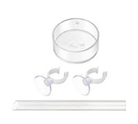 TOYANDONA Acrylic Shrimp Feeding Tube with Plate for Aquarium Fish and Aquatic Snails Easy Maintenance Feeder Tube Suitable for Fish Tank Supplies