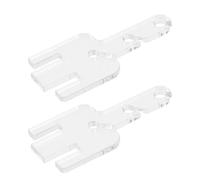 TOYANDONA Adapter for Tensioner 2pcs Knitting Machine Yarn Guide Tension Rods Plastic White for Addi King Knitting Machines for Yarn Control and Easy Installation