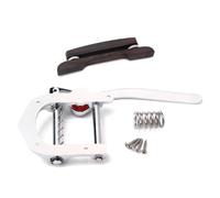 TOYANDONA Adjustable Alloy Jazz Guitar Bridge with Vibrato Tailpiece for 6 String Archtop Jazz Guitar Silver, Height Adjustable with Accurate Return to Pitch