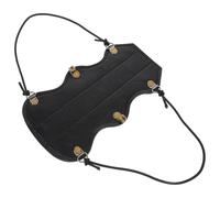 TOYANDONA Adjustable Archery Arm Guard Black Pu Material for Forearm Wrist Protector in Lightweight Comfortable Fit Bow Hunting and Outdoor Sports