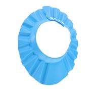TOYANDONA Adjustable Bathing Cap Dark Blue Hair Wash Shield with Button Fit for Months to Years Lightweight Shower Hat Protecting Eyes and Ears From Water and Hair During Bath Haircut