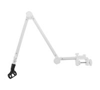 TOYANDONA Adjustable Boom Microphone Stand with Foldable Desk Mic Arm Holder and Metal Plastic Construction, Featuring Space-saving Design and Mic Clip for Streaming and Home Use