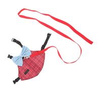 TOYANDONA Adjustable Bunny Harness Leash Set for Small Rabbits Breathable Soft Fabric Comfortable Rabbit Vest with Walking Leash Gentleman Style Suit for Outdoor Walks Parties and Everyday