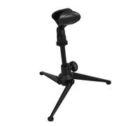TOYANDONA Adjustable Desktop Mic Stand Microphone Tripod Holder for Recording Podcast Zinc Alloy Metal Mic Stand for Laptop Microphone Mount