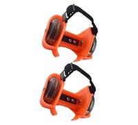 TOYANDONA Adjustable Glowing Heel Wheel Roller Skate Shoes for Adults Sturdy PVC Light Up Sliding Wheels for Outdoor Fun Balance Training Accessory with Flashing Lights