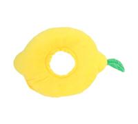 TOYANDONA Adjustable Plush Cat Cone with Soft Neck Collar for Kitten Prevents Licking Biting Scratching Wounds Comfortable S Lemon Design